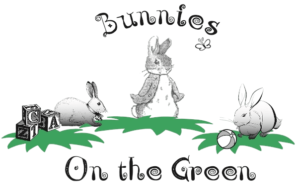 Bunnies on the Green Day Nursery logo